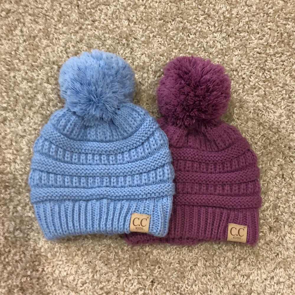C.C. Exclusive Classic Solid Pom Beanie